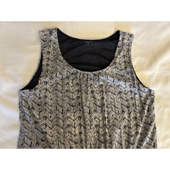 GARNET HILL Pullover Tencel Dress Size Medium Pockets Stretch Sleeveless Casual - Picture 4 of 13